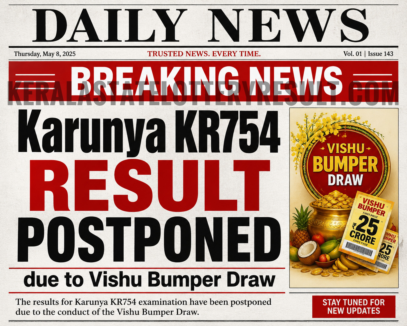 Karunya KR-754 Kerala Lottery Result 23 May 2026
