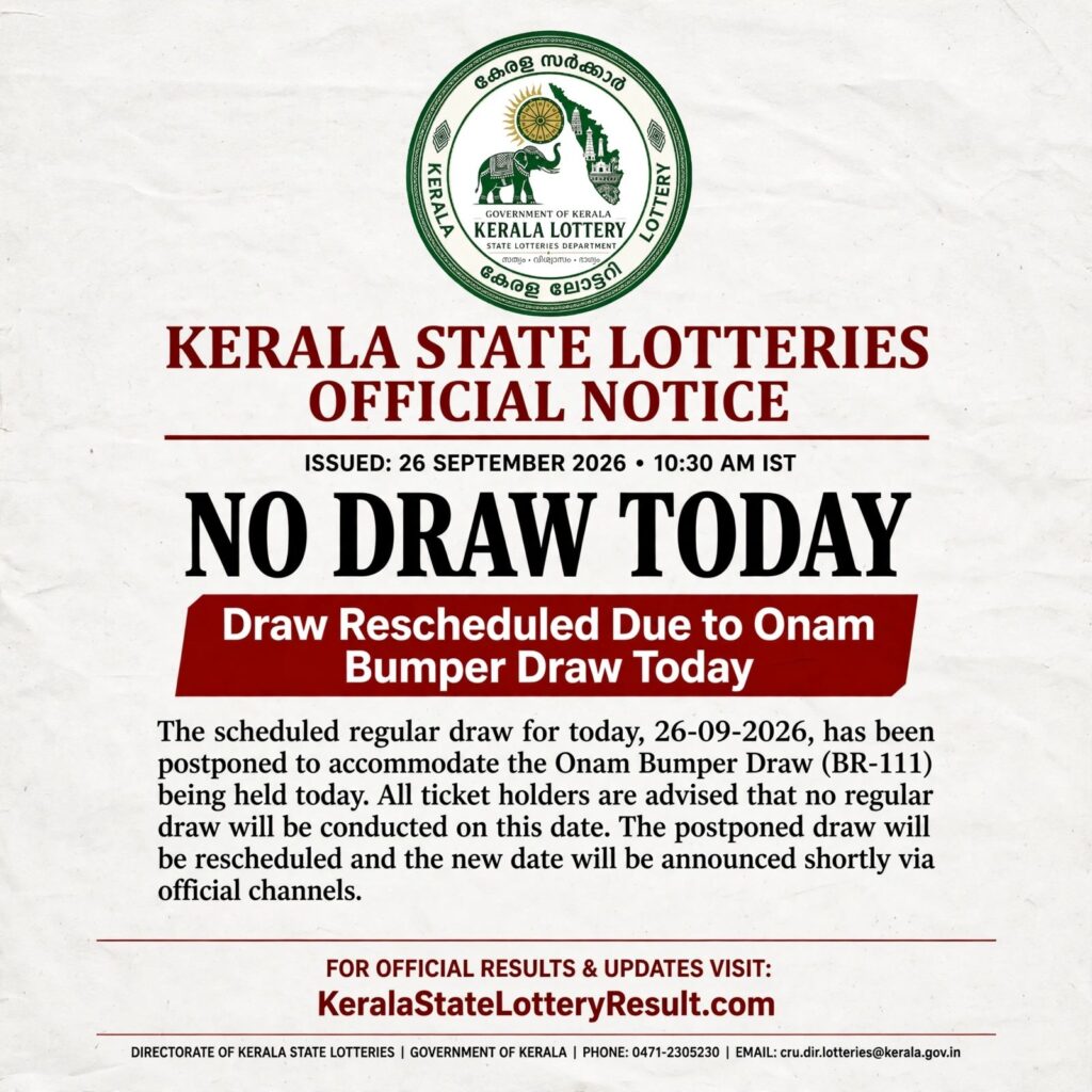 Karunya KR-770 Kerala Lottery Result 26 September 2026